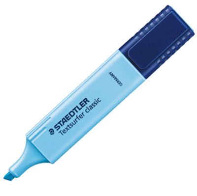 Immagine di Evidenziatore Textsurfer Classic - punta a scalpello - tratto 1,0-5,0mm - azzurro - Staedtler [364-3]