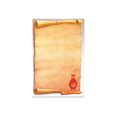 Immagine di Carta con stampa ''pergamena'' - A4 - 80 gr - Decadry - conf. 25 fogli [T036634]