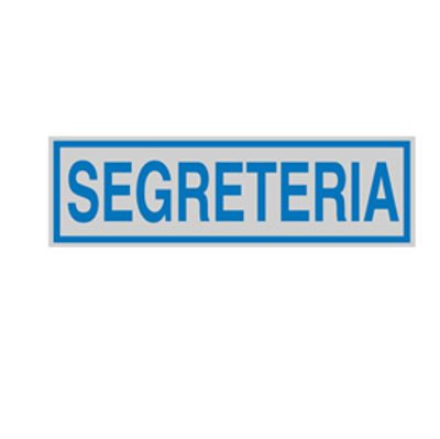 Immagine di Targhetta adesiva - SEGRETERIA - 165x50 mm - Cartelli Segnalatori [96690]