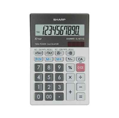 Immagine di Sharp - calcolatrice - da tavolo ELM711ggy, 10cifre [SH-ELM711GGY]
