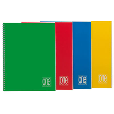 Immagine di Quaderno One Color - A5 - s/fori - quadretto 5 mm - 60 fogli - 80 gr - spiralato - Blasetti [1297]