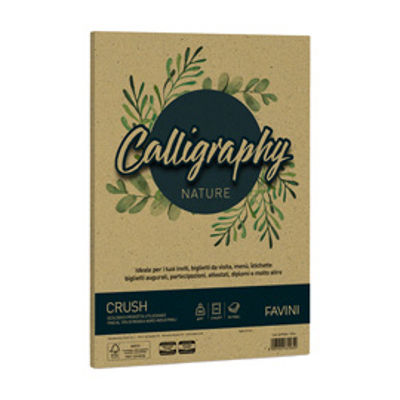Immagine di Carta Calligraphy Nature - A4 - 250 gr - verde oliva - Favini - conf. 50 fogli [A69N564]
