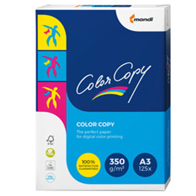 Immagine di Carta Color Copy - 320 x 450 mm - 350 gr - bianco - Sra3 - Mondi - conf. 125 fogli [6398]