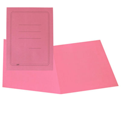 Immagine di Cartelline semplici - con stampa - cartoncino Manilla 145 gr - 25x34 cm - rosa - Cartotecnica del Garda - conf. 100 pezzi [CG0113MFSXXAK11]