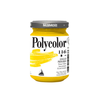 Immagine di Colore vinilico Polycolor - 140 ml - giallo primario - Maimeri [M1220116]