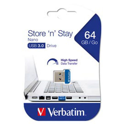 Immagine di Verbatim - Usb 3.0 Store 'N'Stay Nano - 98711 - 64GB [98711]