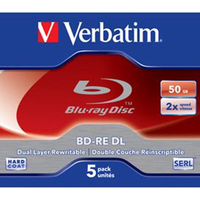 Immagine di Verbatim - Scatola 5 Blu Ray BD-RE DL Jewel Case - rescrivibile - 43760 - 50GB [43760]