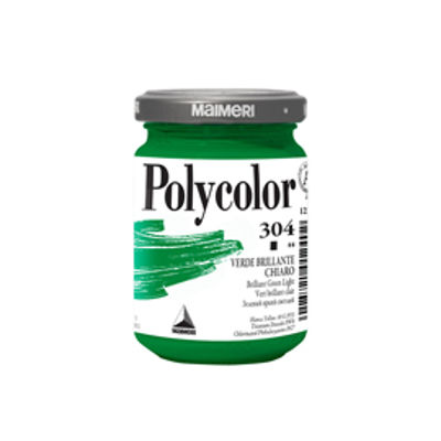 Immagine di Colore vinilico Polycolor - 140 ml - verde brillante chiaro - Maimeri [M1220304]