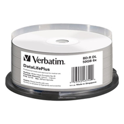 Immagine di Verbatim - Scatola 25 Blu Ray BD-R - stampabile - 43749 - 50GB [43749]