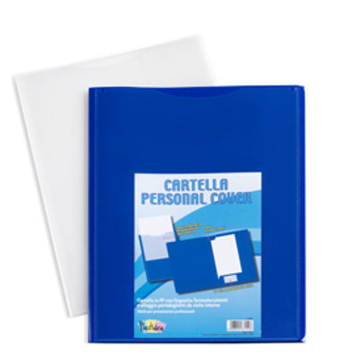 Immagine di Cartella in PP Personal Cover - bianco - 24 x 32 cm - Iternet - conf. 5 pezzi [7151BI]