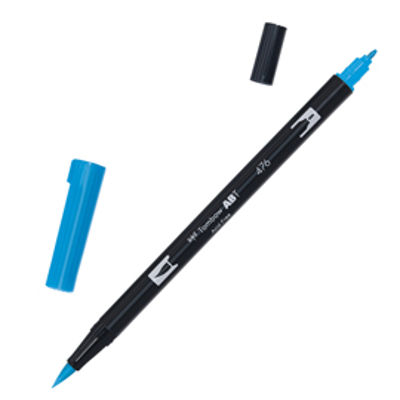 Immagine di Pennarello Dual Brush 476 - cyan - Tombow [PABT-476]