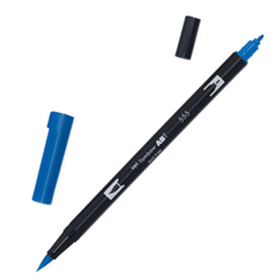 Immagine di Pennarello Dual Brush 555 - ultramarine - Tombow [PABT-555]