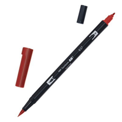 Immagine di Pennarello Dual Brush 837 - wine red- Tombow [PABT-837]