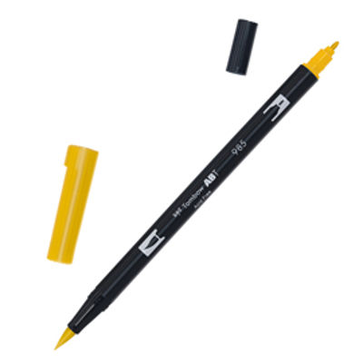 Immagine di Pennarello Dual Brush 985 - chrome yellow - Tombow [PABT-985]