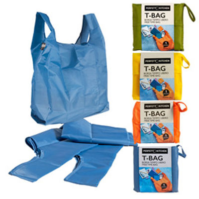 Immagine di Shopper T-Bag small - riutilizzabile - 35 x 58 cm - colori assortiti - Perfetto [0463]