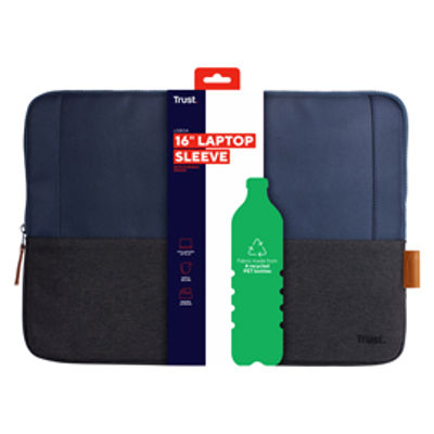 Immagine di LISBOA 16'' LAPTOP SLEEVE - BLUE- Trust [24982]