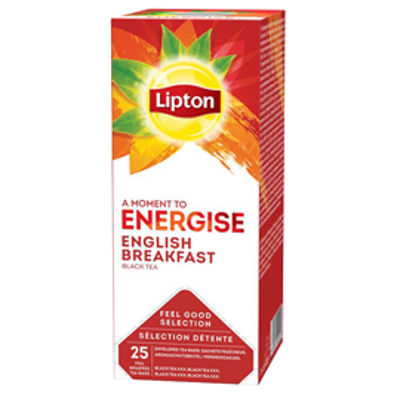 Immagine di TE' English breakfast - Feel Good Selection -  in filtro - Lipton - conf. 25  pezzi [01-0620]