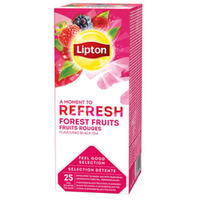 Immagine di TE' nero Frutti di bosco - Feel Good Selection -  in filtro - Lipton - conf. 25  pezzi [68384216]