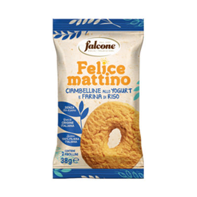 Immagine di Biscotti ciambellina - allo yogurt e farina di riso - monoporzione da 38 gr - Falcone [01-0413]