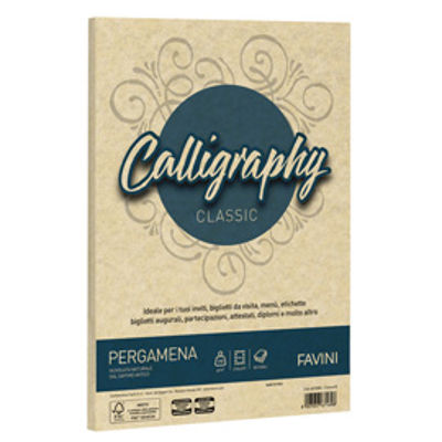 Immagine di Carta Calligraphy Pergamena - A4 - 190 gr - crema 05 - Favini - conf. 250 fogli [A692254]