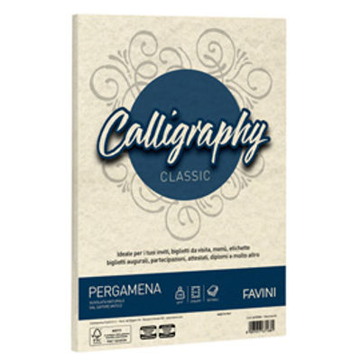 Immagine di Carta Calligraphy Pergamena - A4 - 190 gr - naturale 06 - Favini - conf. 250 fogli [A69Q374]