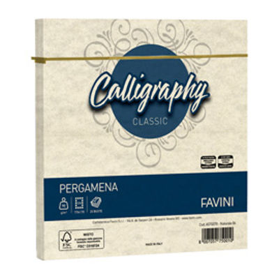 Immagine di Busta Calligraphy Pergamena -  170 x 170 mm - 90 gr - naturale 06 - Favini - conf. 25 pezzi [A57Q078]