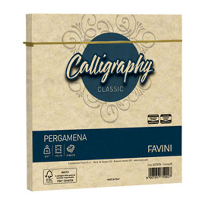 Immagine di Busta Calligraphy Pergamena -  170 x 170 mm - 90 gr - crema 05 - Favini - conf. 25 pezzi [A572078]