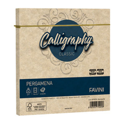 Immagine di Busta Calligraphy Pergamena -  170 x 170 mm - 90 gr - nocciola 04 - Favini - conf. 25 pezzi [A57N078]