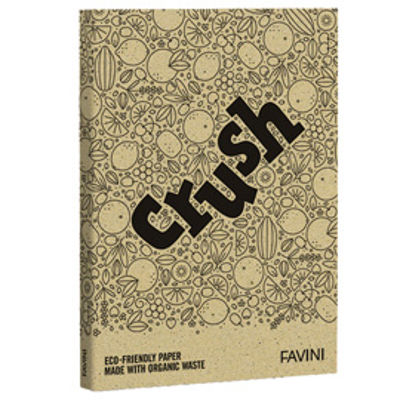 Immagine di Carta Crush - A4 - 250 gr - oliva - Favini - conf. 50 fogli [A69N004]