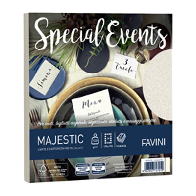 Immagine di Busta Special Events - 170 x 170 mm - 120 gr - crema - Favini - conf. 10 buste [A57Q118]