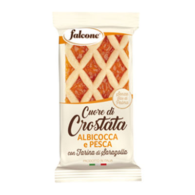 Immagine di Cuor di crostata albicocca e pesca - 60 gr - Falcone [01-0409]