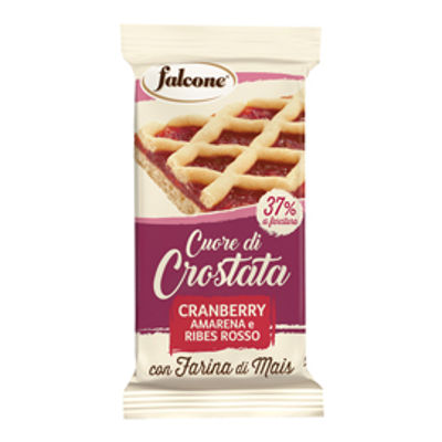 Immagine di Cuor di crostata cranberry, amarena e ribes rosso - 60 gr - Falcone [01-0411]