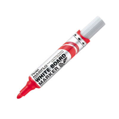 Immagine di Marcatore per lavagne MaxiFlo - punta conica 6 mm - rosso - Pentel [MWL5M-B]