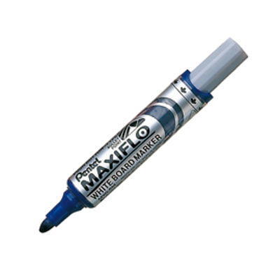 Immagine di Marcatore per lavagne MaxiFlo - punta conica 6 mm - blu - Pentel [MWL5M-C]