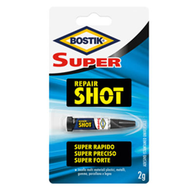 Immagine di Colla istantanea Super Repair Shot - 2 gr - trasparente - Bostik [D2268]