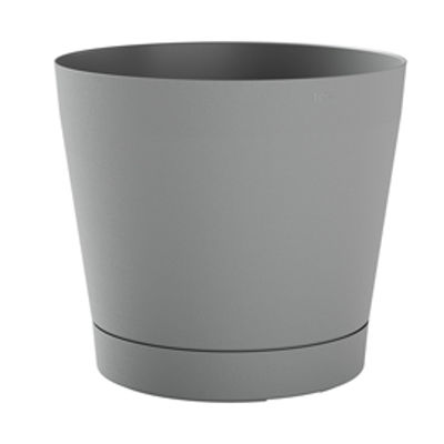 Immagine di Vaso Orione - 6,3 L - diametro 24 cm - grigio nebbia - TeraPlast [30518024414]