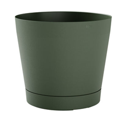 Immagine di Vaso Orione - 6,3 L - diametro 24 cm - verde foresta - TeraPlast [30518024239]