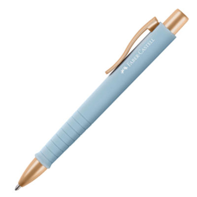 Immagine di Penna a sfera a scatto Poly Ball - punta 0,7 mm - fusto sky blue - Faber-Castell [241186]