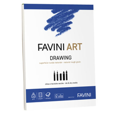 Immagine di Album collato Drawing Favini Art 30fg 140gr A4 [A420394]