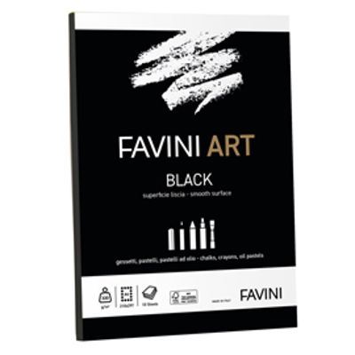 Immagine di Album collato Black Favini Art 10fg 320gr A4 [A42A104]