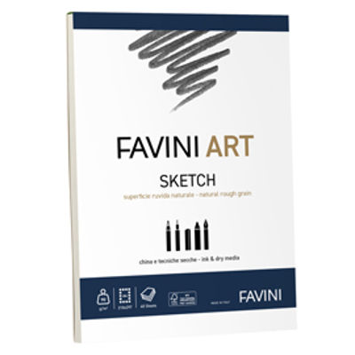 Immagine di Album collato Sketch Favini Art 40fg 90gr/m2 f.to A4 [A420454]