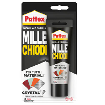 Immagine di Colla Pattex Millechiodi Crystal - 90 gr - trasparente - Pattex [PAT-2449235]