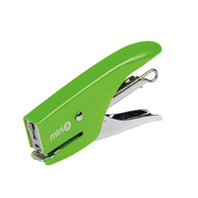 Immagine di MiniCucitrice a pinza FLUO MINI 8 verde Iternet [0177VE]