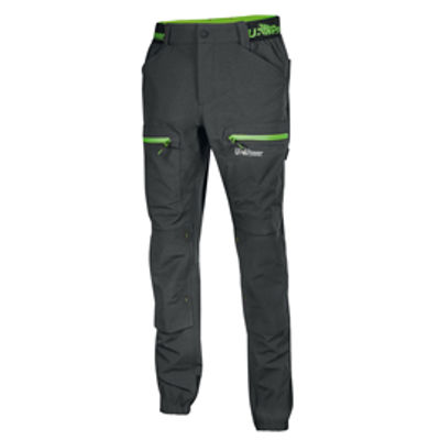 Immagine di Pantalone da lavoro Horizon - taglia L - nero/verde - U-Power [FU267RL-L]