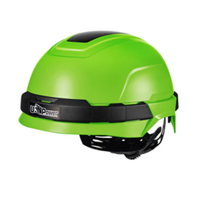 Immagine di Casco protettivo Antares verde fluo regolabile U-Power [HS001VF]