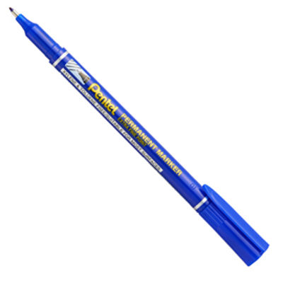 Immagine di Marcatore permanente NF 450 - punta extra-fine - blu - Amiko Pentel - conf. 12 pezzi [NF450-C]