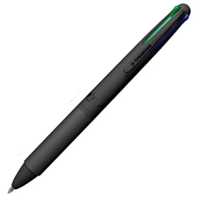 Immagine di Penna a sfera 4 Multi Urban - punta 1,00 mm - 4 colori - all black - Osama [OW 84018782]