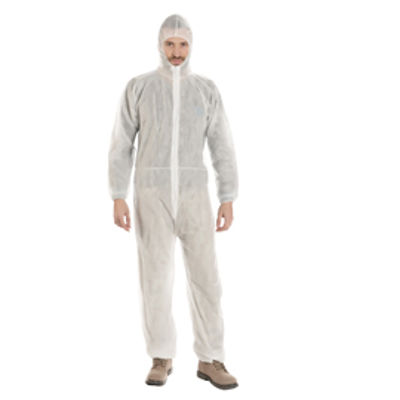 Immagine di Tuta monouso Coverall 40 - taglia M - PLP - bianco - Worker [GA304.11.01-M]