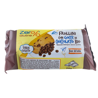 Immagine di Frollini - con gocce di cioccolato - monoporzione da 70 gr - Zerglutine [38887]