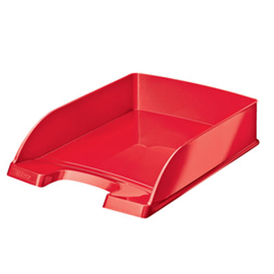 Immagine di Vaschetta portacorrispondenza WOW - 25,5 x 35,7 x 7 cm - rosso - Leitz [52263026]